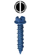 1/4'' x 2-1/4'' Slotted Hex Washer Head Concrete Screw Anchor