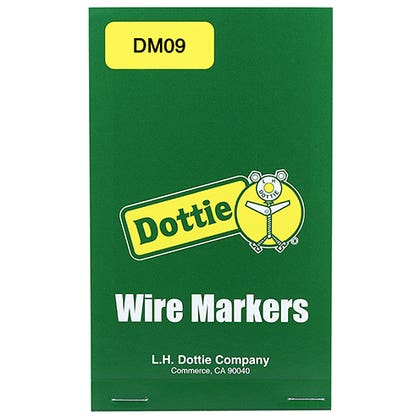 Vinyl Cloth Wire Marker Book (0-9)