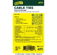 6.3'' Natural Standard Duty Cable Tie