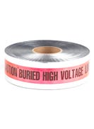 3'' x 1000' Red Detectable Tape (Caution Buried High Voltage Line Below)